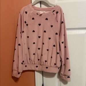 Cat & Jack Pink Sweatshirt with Black Accents